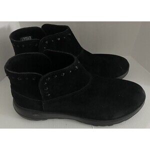 Skechers Gen5 Black Booties Boots Women US 9.5 Air Cooled Goga Mat Spike Studded